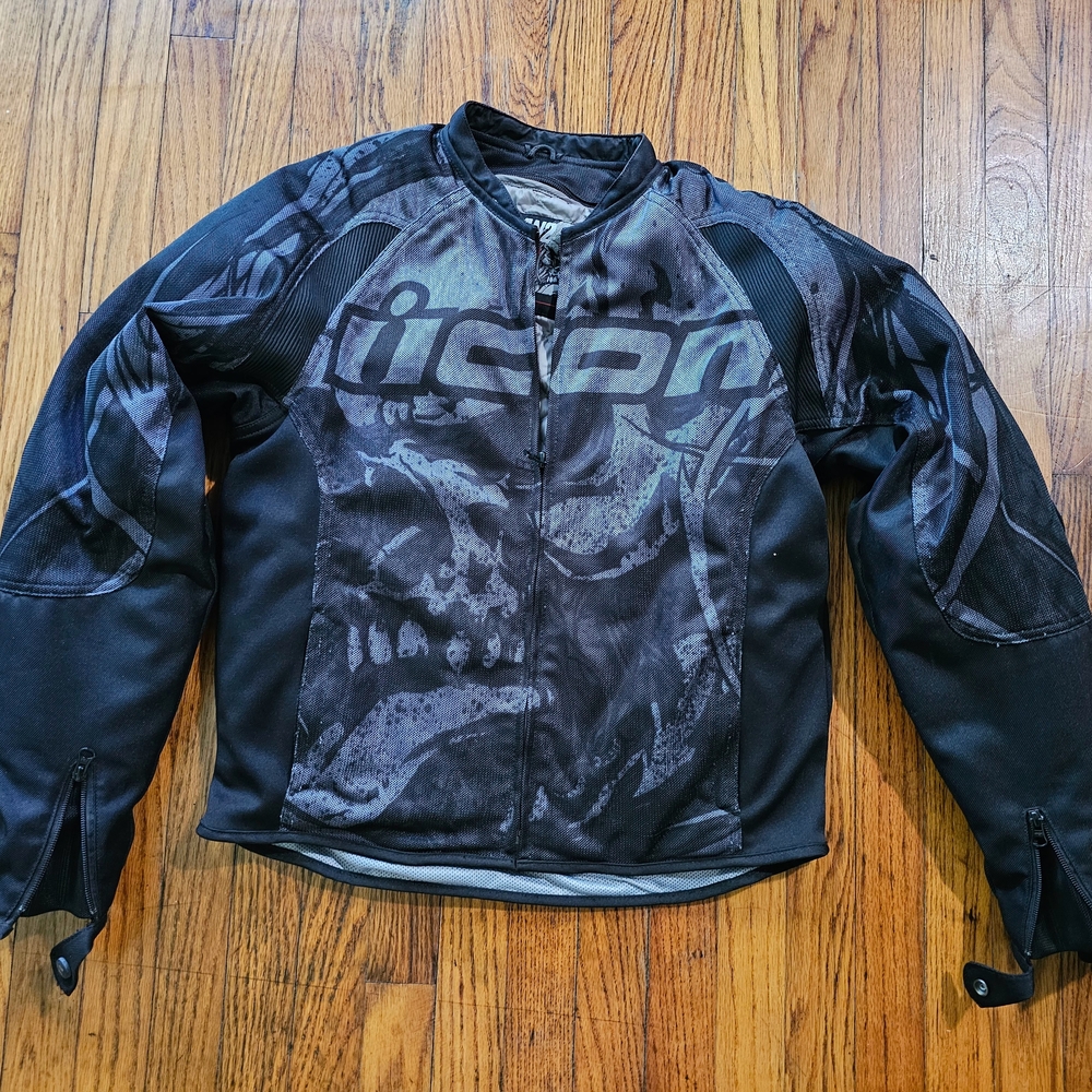 Icon Black Motorcycle Jacket